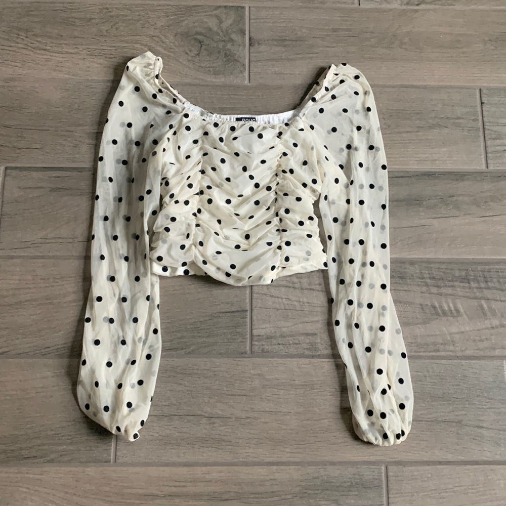 Rough Los Angeles polka dot top